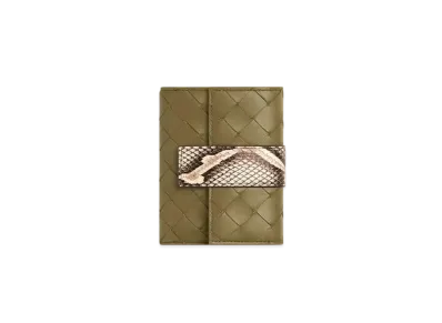 Bottega Veneta Tag Tri-Fold Zip Wallet Japan Exclusive "Algae/Rock/Bone/Fondant/Drizzle"