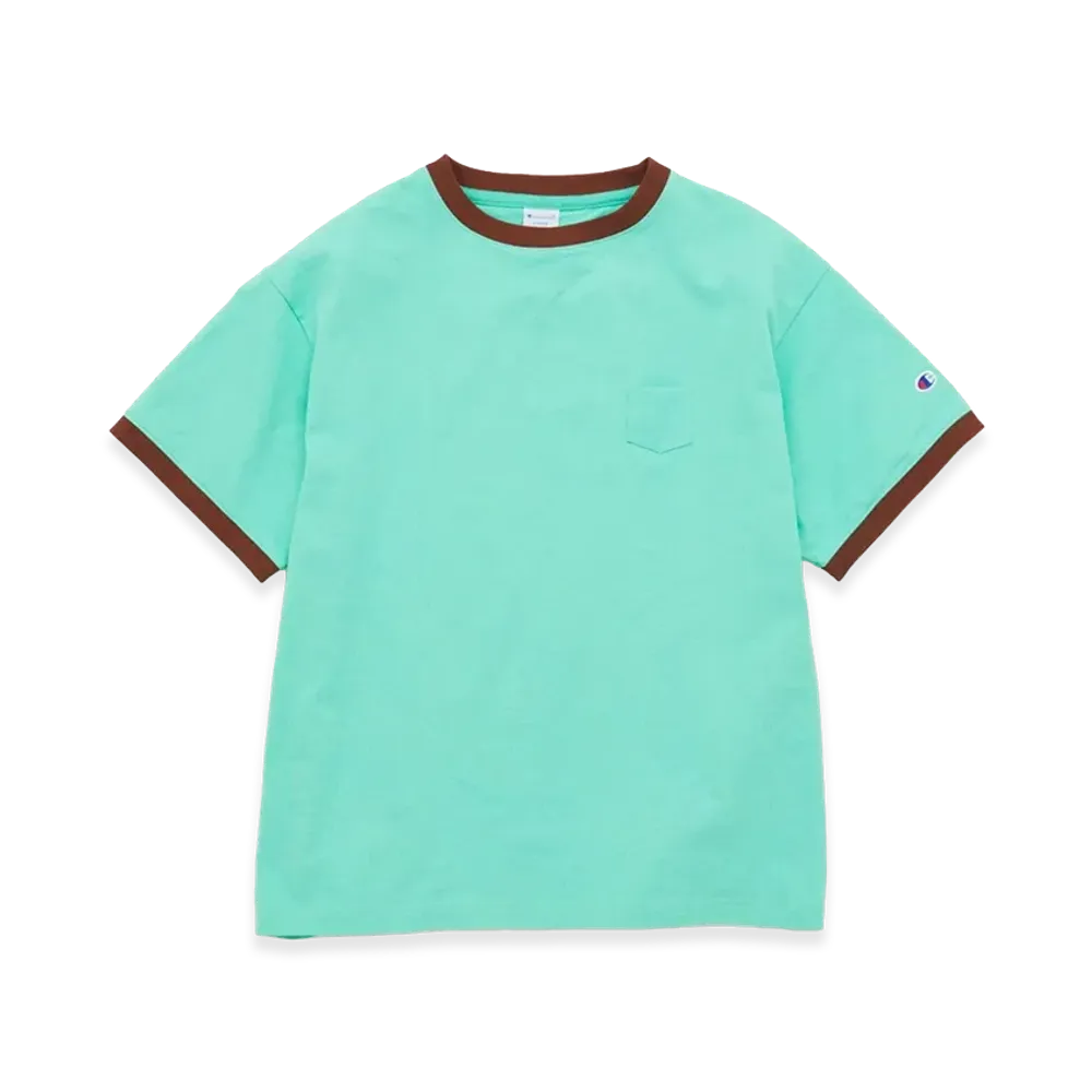 Champion x JOURNAL STANDARD Ringer Pocket T-Shirt "Green D"