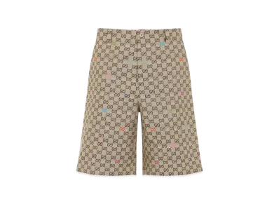 GUCCI Multicolor Fil Coupe Bermuda Shorts "Printed"