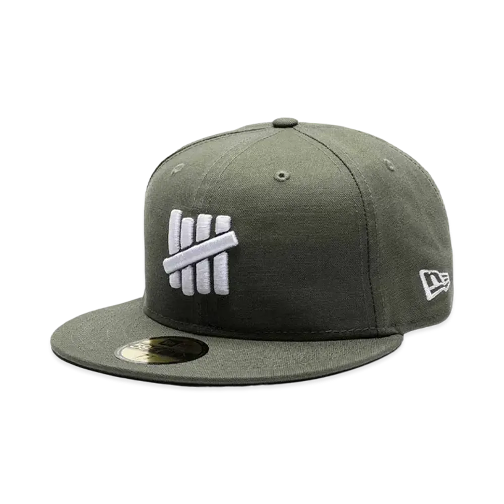 UNDEFEATED X NE STENCIL ICON FITTED - 90210 "Olive"