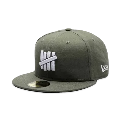 UNDEFEATED X NE STENCIL ICON FITTED - 90210 "Olive"