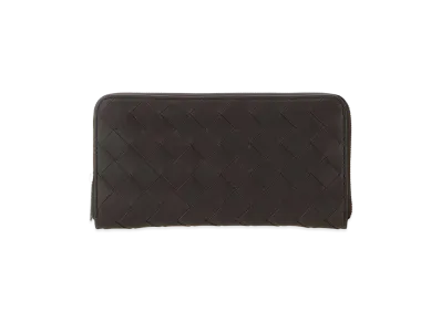 Bottega Veneta Leather Wallet "Dark Brown"