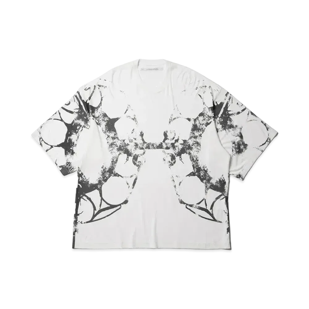 JULIUS Printed Oversized T-Shirt "Off White"