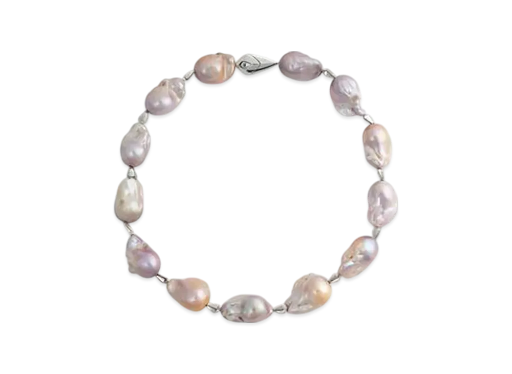 Bottega Veneta Pearl Necklace "Natural Pink"