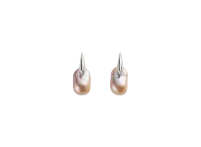 Bottega Veneta Small Pearl Earrings "NaturalPink"