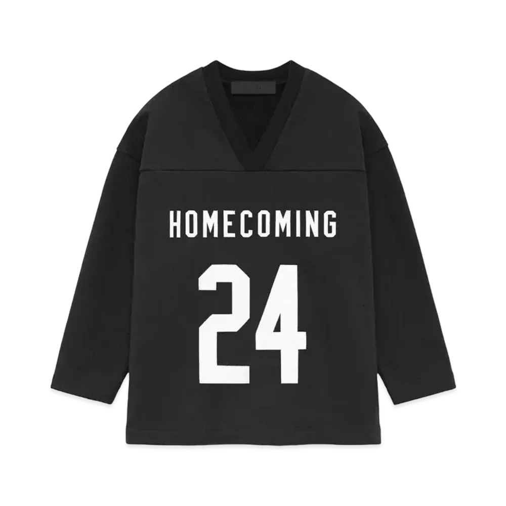 FEAR OF GOD Essentials Kids Heavy Fleece Hockey Jersey "Black"
