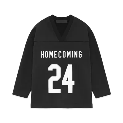 FEAR OF GOD Essentials Kids Heavy Fleece Hockey Jersey "Black"
