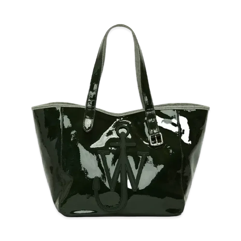 JW ANDERSON Belted Coated Denim Tote Bag "Gray"
