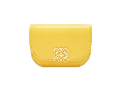 LOEWE Goya Cardholder In Silk Calfskin "Yellow"