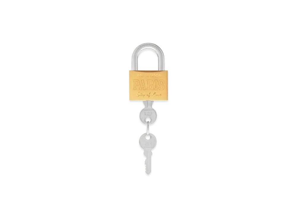 BALENCIAGA Bag Charm Padlock "Gold"