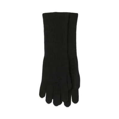 AURALEE Baby Cashmere Kniit Long Gloves "Top Black"