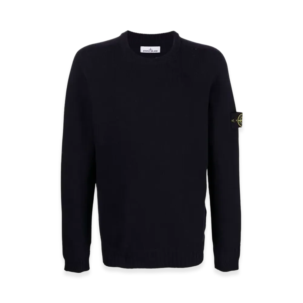 Stone Island 524A3 Lambswool Crewneck Knit - 22FW "Navy Blue"