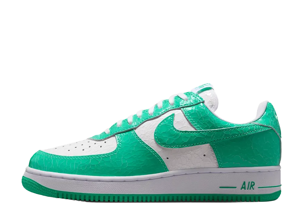 Nike Air Force 1 Low Cracked Patent Leather "Menta/White"