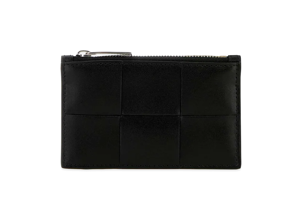 Bottega Veneta Leather Card Holder "Black"