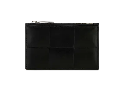 Bottega Veneta Leather Card Holder "Black"