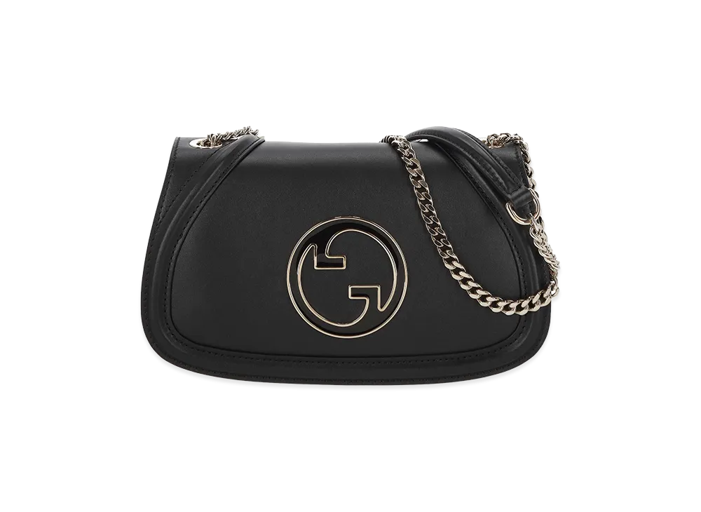 GUCCI Women's Leather Gucci Blondie Shoulder Bag "Black"