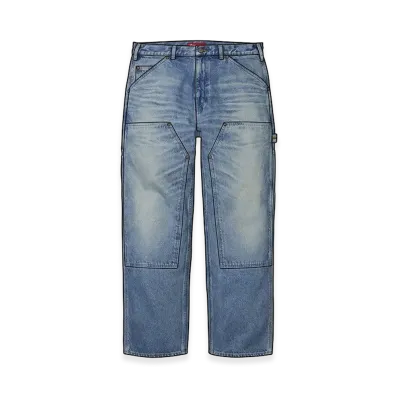 Supreme Worn Double Knee Painter Pant (26SS) "Denim"