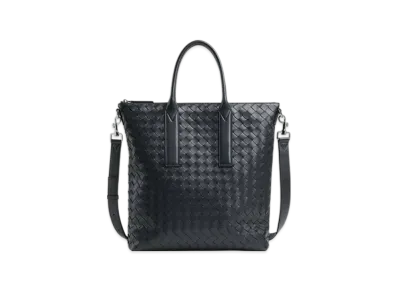 Bottega Veneta Intrecciato Zipped North-South Tote "Ardoise"