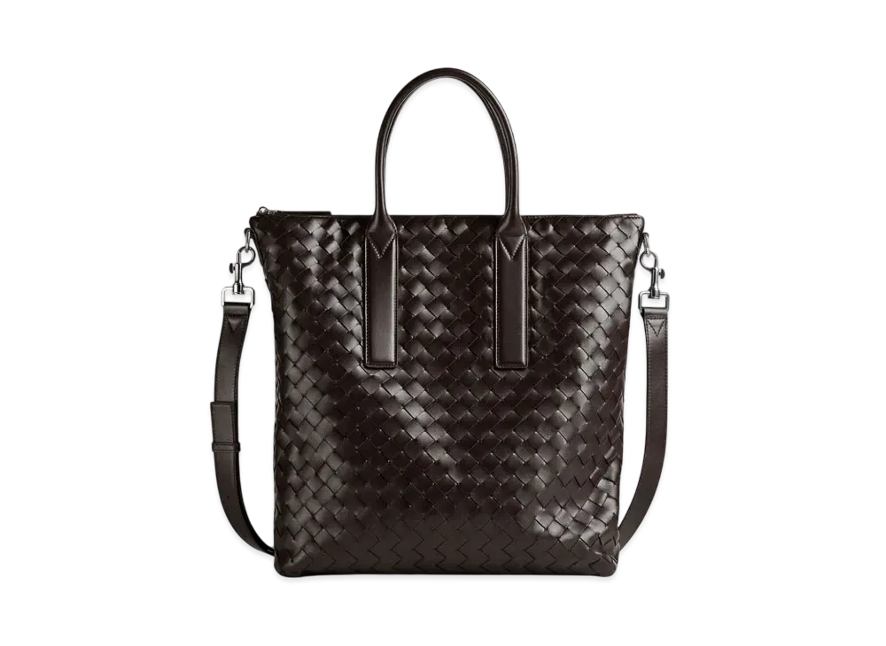 Bottega Veneta Intrecciato Zipped North-South Tote "Fondant"