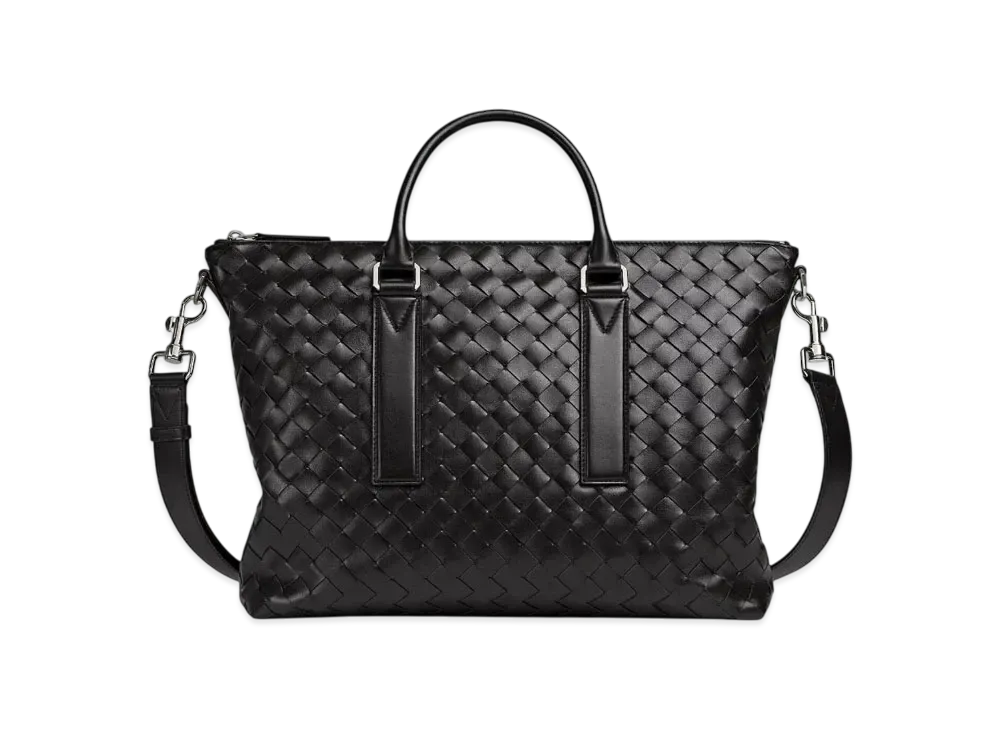 Bottega Veneta Intrecciato Soft Briefcase "Black"