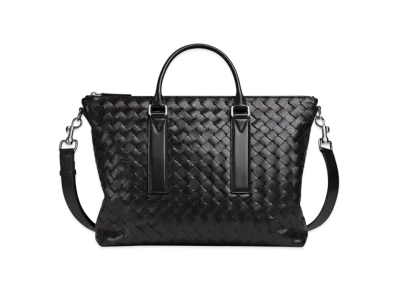 Bottega Veneta Intrecciato Soft Briefcase "Black"