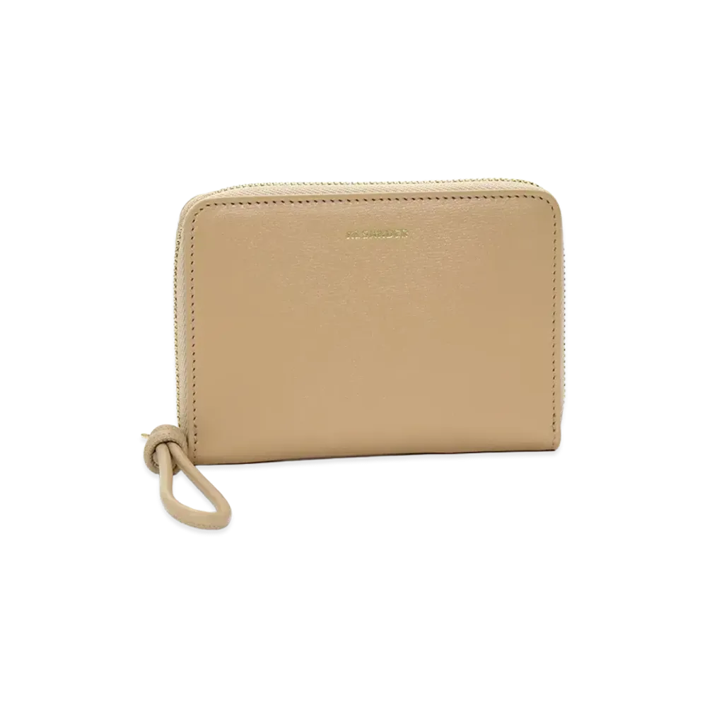 Jil Sander Pocket Zip Around Wallet "Nude"