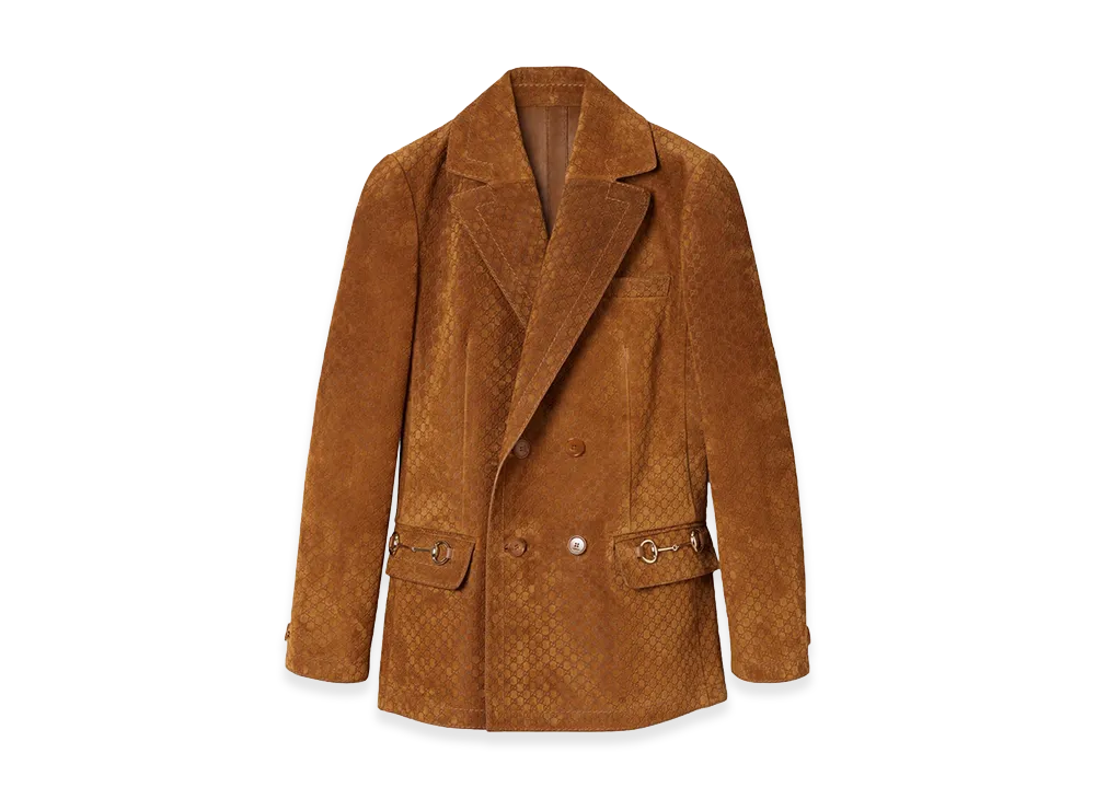 GUCCI Women's Jackets "Leather Brown"