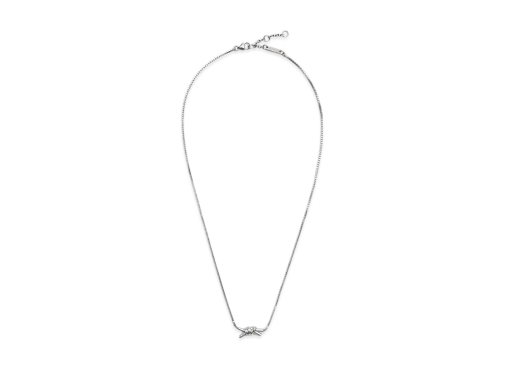 Bottega Veneta Knot Necklace "Silver"