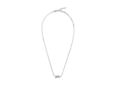 Bottega Veneta Knot Necklace "Silver"