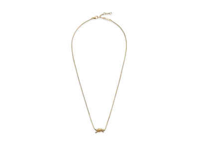 Bottega Veneta Knot Necklace "Yellow Gold"