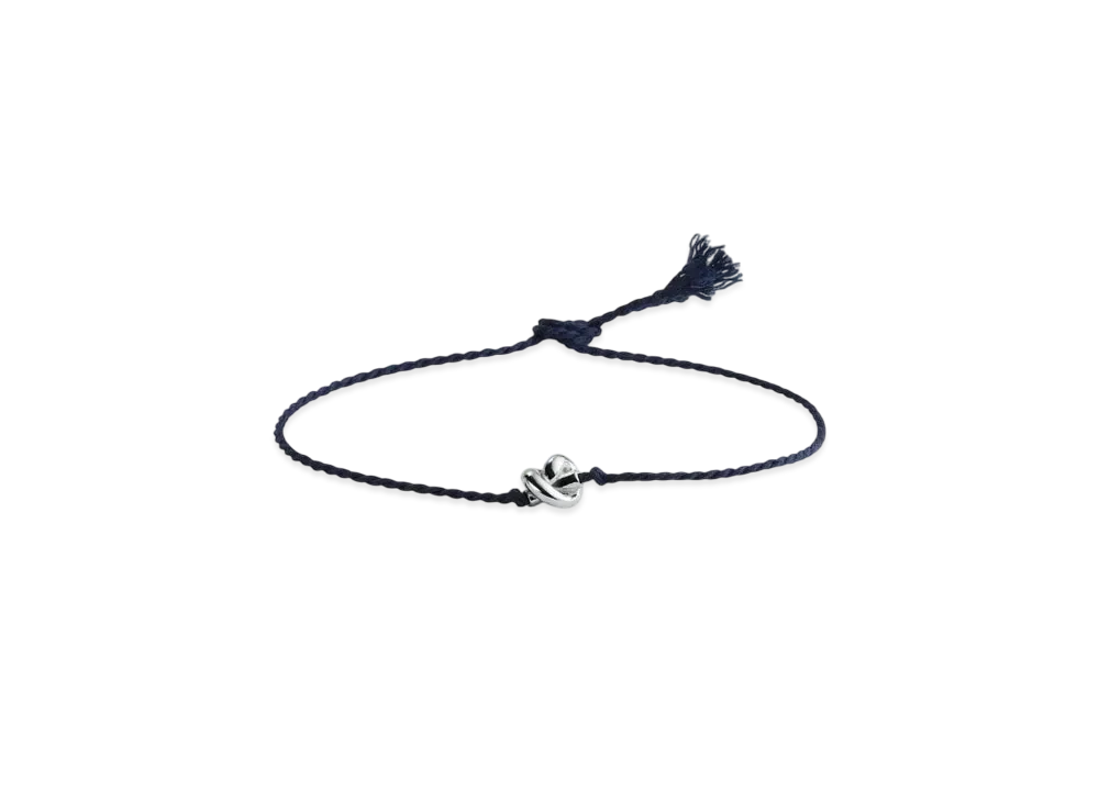 Bottega Veneta Friendship Bracelet "Deep Blue"