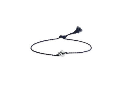 Bottega Veneta Friendship Bracelet "Deep Blue"