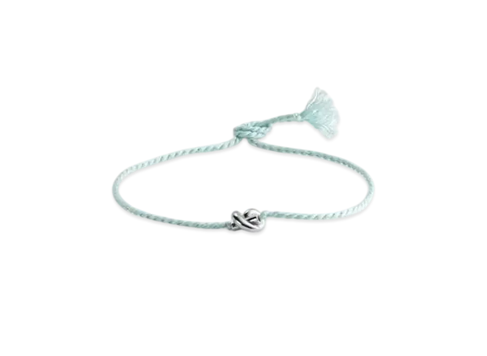 Bottega Veneta Friendship Bracelet "Teal"