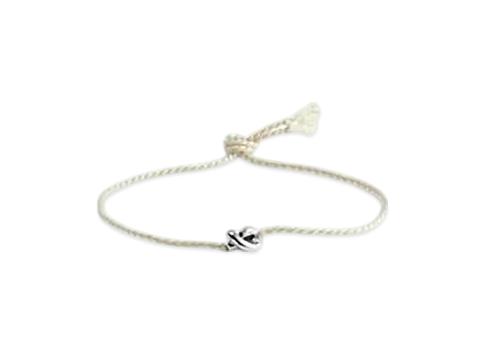 Bottega Veneta Friendship Bracelet "Talc"