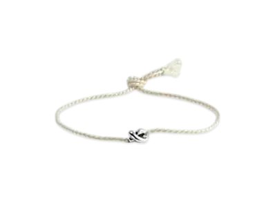 Bottega Veneta Friendship Bracelet "Talc"