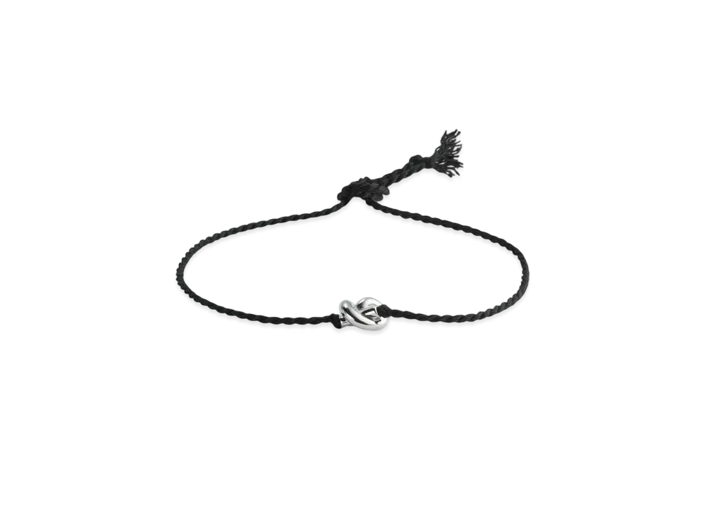 Bottega Veneta Friendship Bracelet "Black"