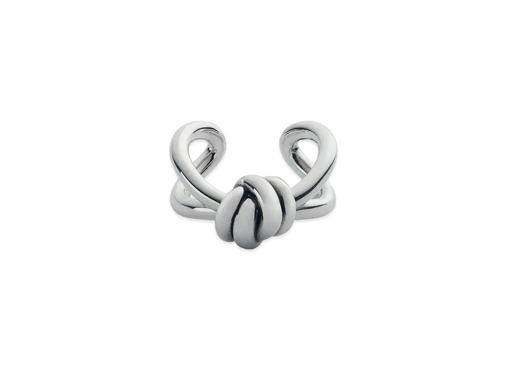 Bottega Veneta Knot Ring "Silver"
