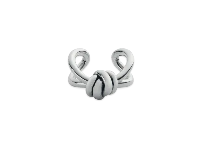 Bottega Veneta Knot Ring "Silver"