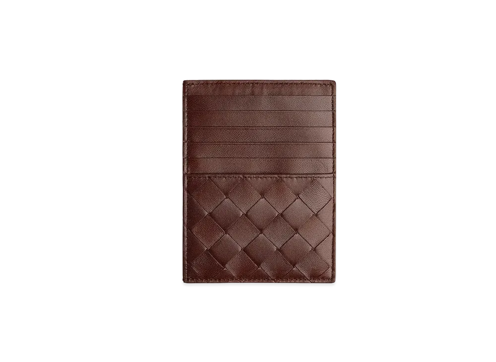 Bottega Veneta Zipped Card Holder "Brownie"