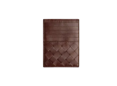 Bottega Veneta Zipped Card Holder "Brownie"