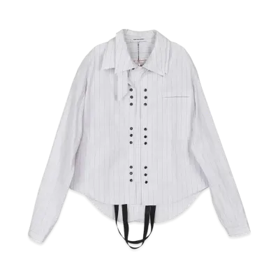 KIKO KOSTADINOV Tonino Shirt Jacket "Wide Beige Stripe"