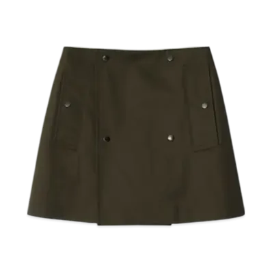 Burberry Bonded Gabardine Trench Mini Skirt "Juniper"