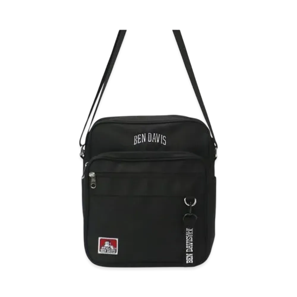BEN DAVIS Shoulder Bag For Women, Men, Kids, School, Stylish, Sacoche "Black"