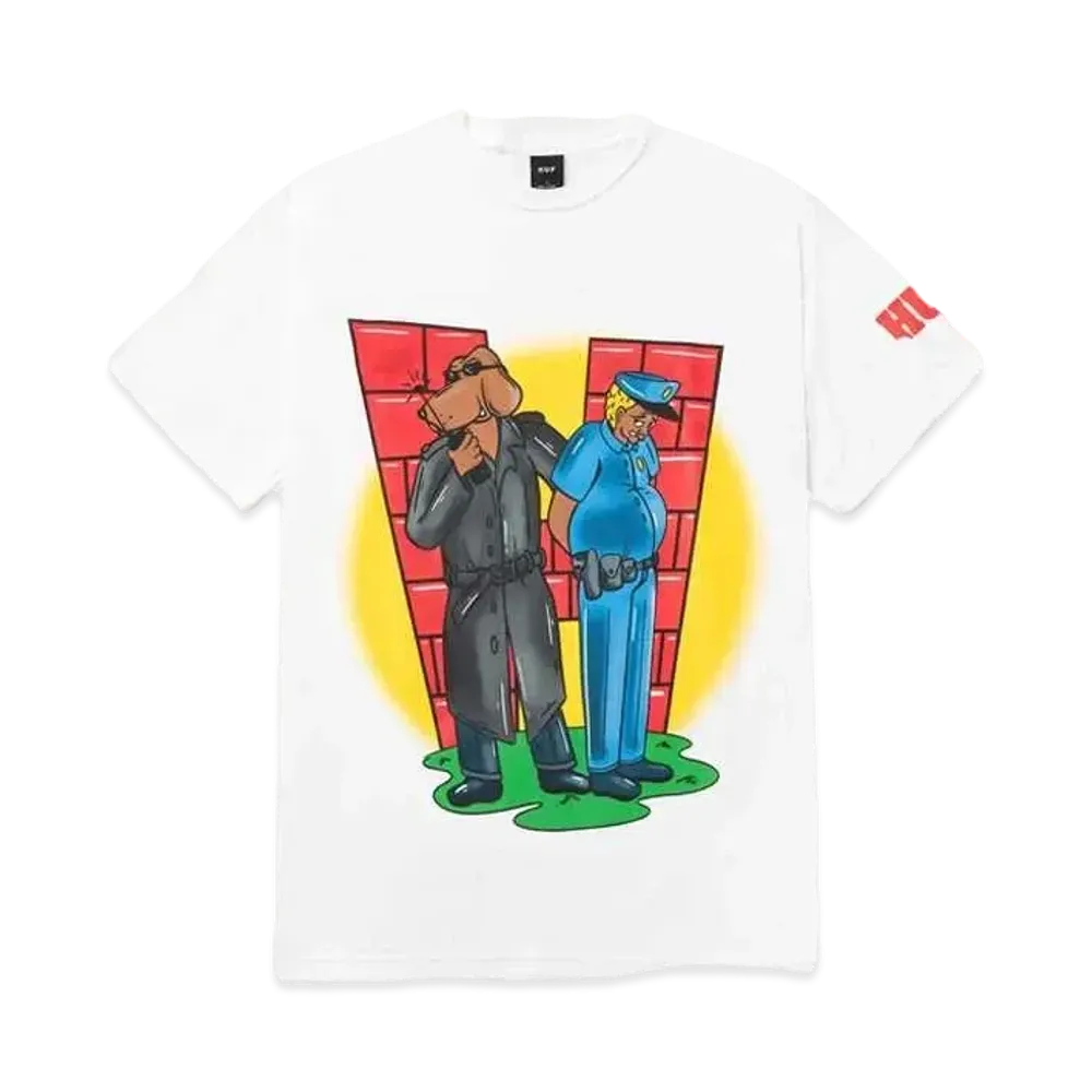 HUF Spring 24 Unlawful Tee "White"