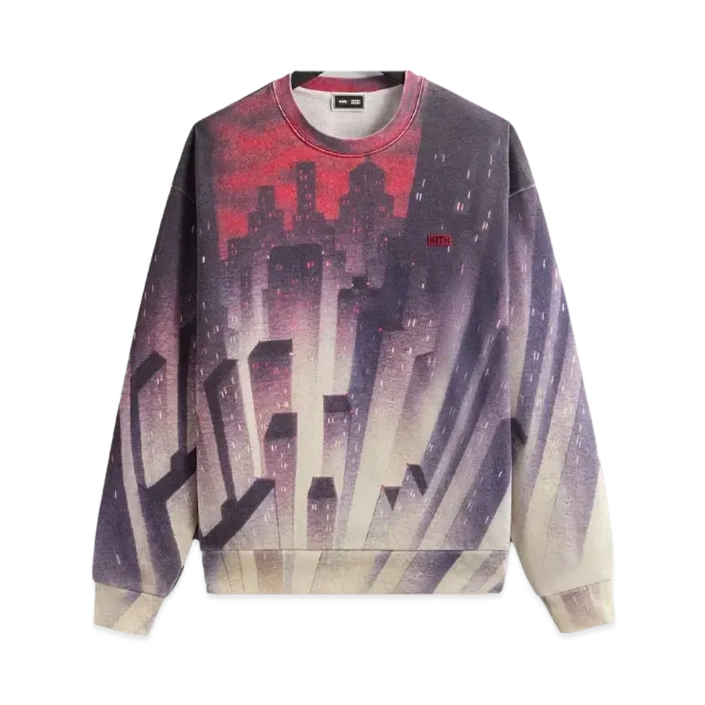 Kith x Batman Animated City Vintage Nelson Crewneck "Allure"