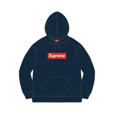 Supreme Box Logo Hooded Sweatshirt "Navy" (12FW)