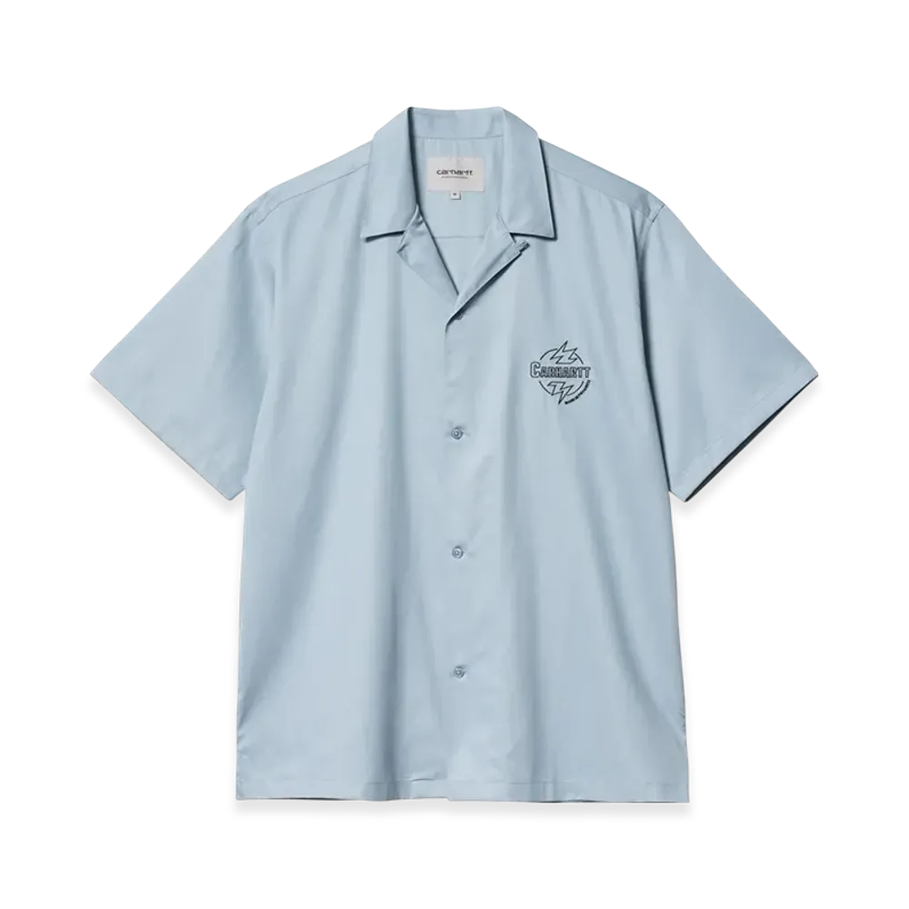 Carhartt WIP S/S Blaze Shirt "Misty Sky/Black"