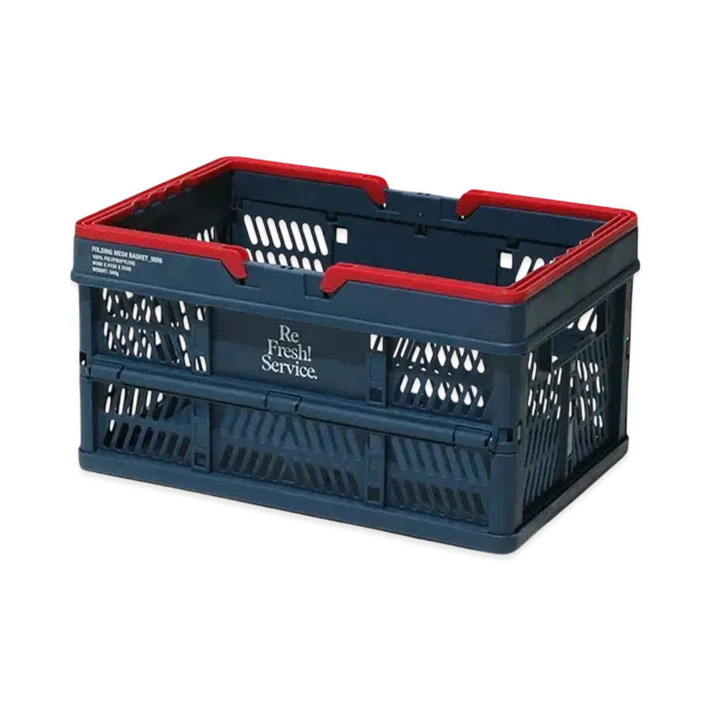 FreshService Sauna Folding Mesh Basket "Navy"