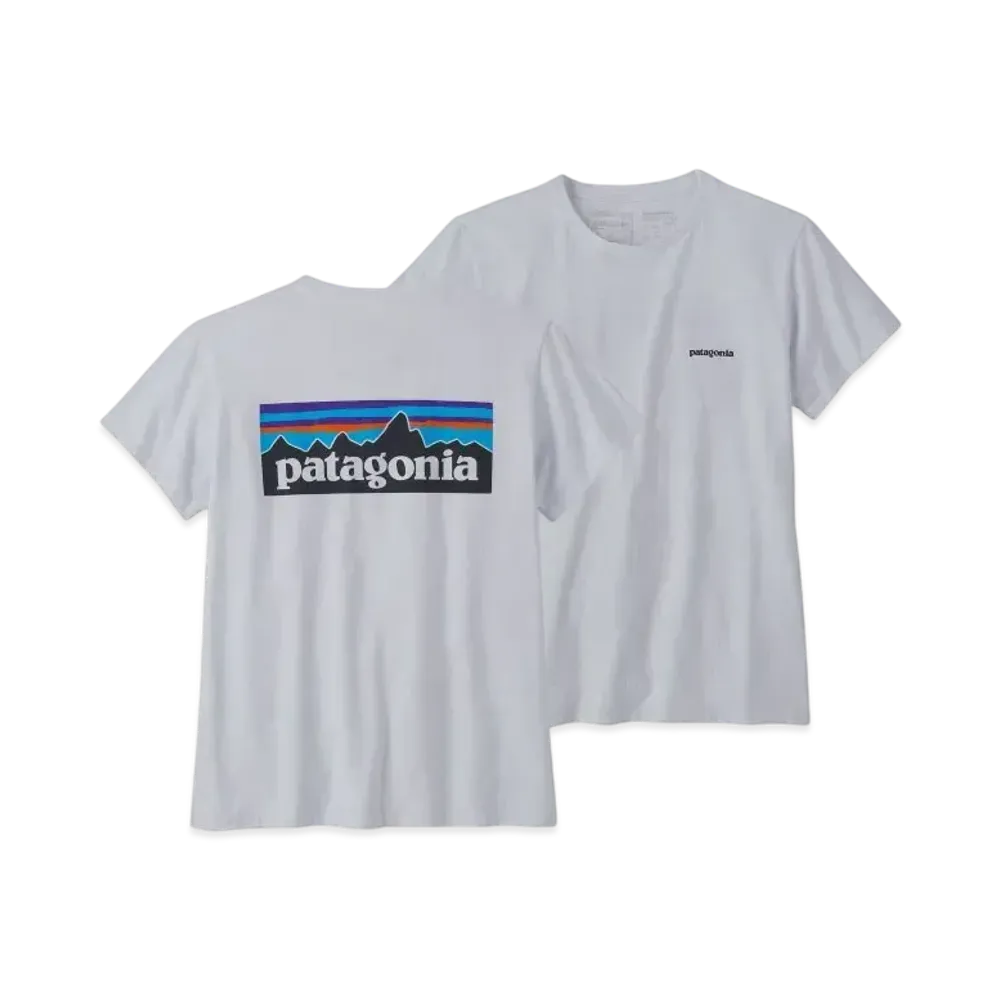 Patagonia Women's P-6 Logo Responsibility "White"