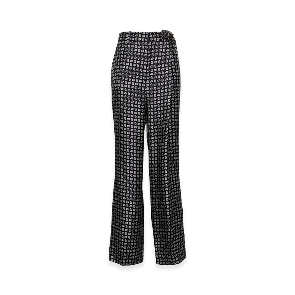 PRADA Women's Gabardine Trousers "Blue"